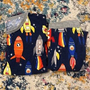 Little Sleepies rocketship pajamas 4T